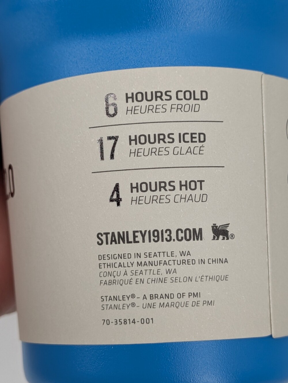 New STANLEY Quencher H2.0 Tumbler bottle cup with straw lunch 14oz azure blue - Picture 7 of 10